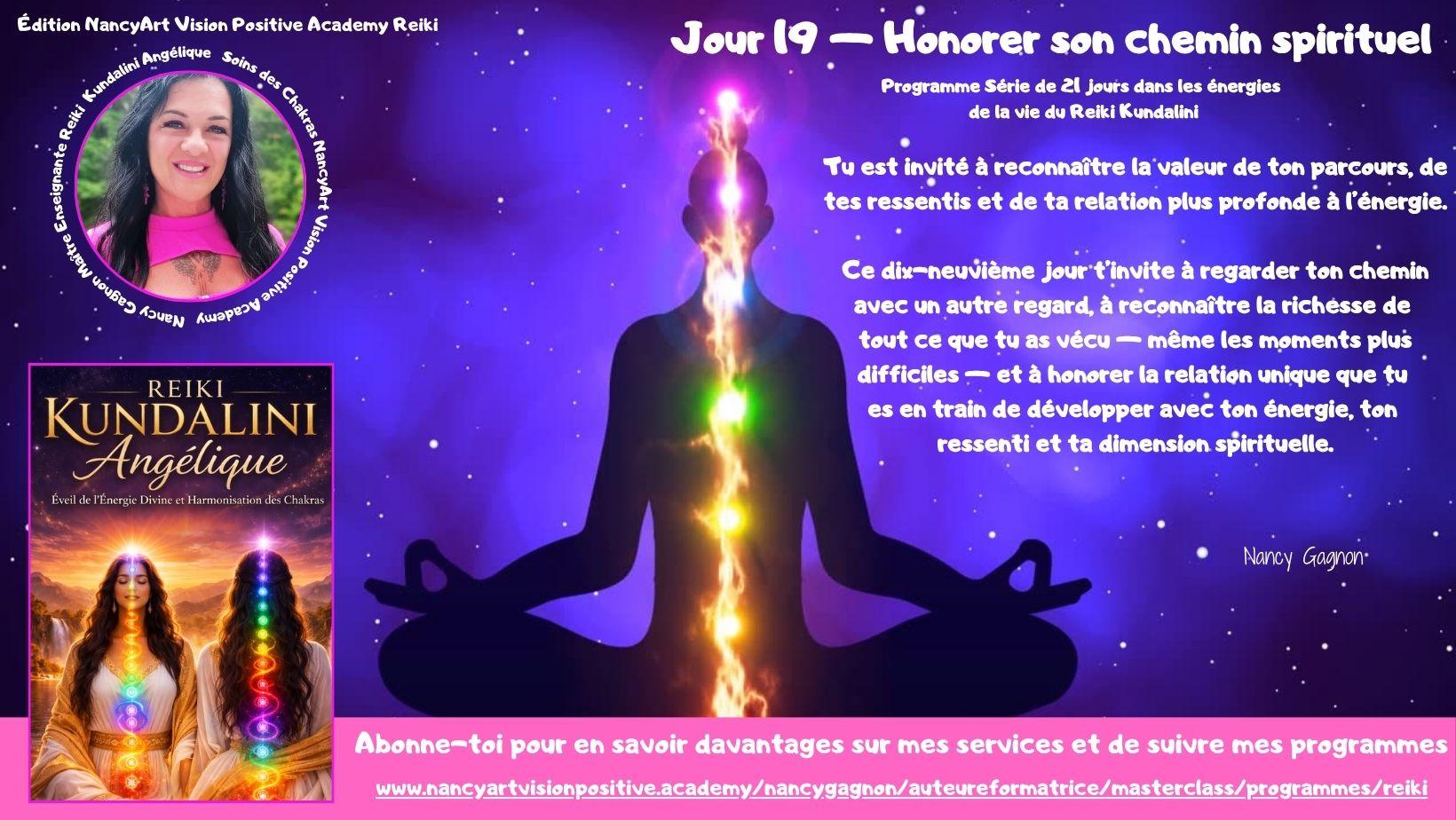 Jour 19 — Honorer son chemin spirituel