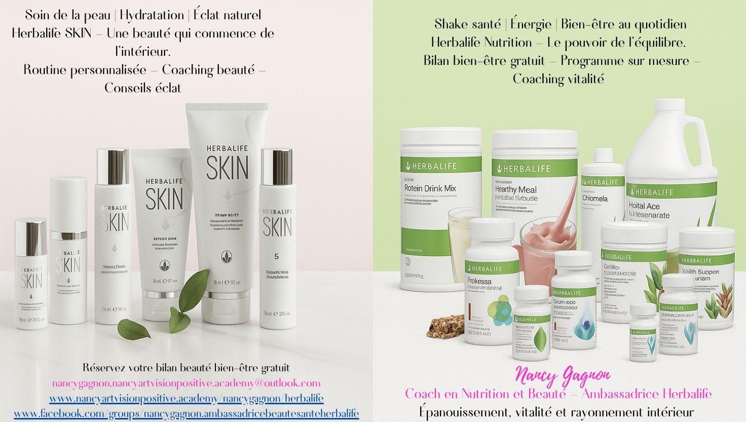 Nancy gagnon coach en nutrition et beaute ambassadrice herbalife
